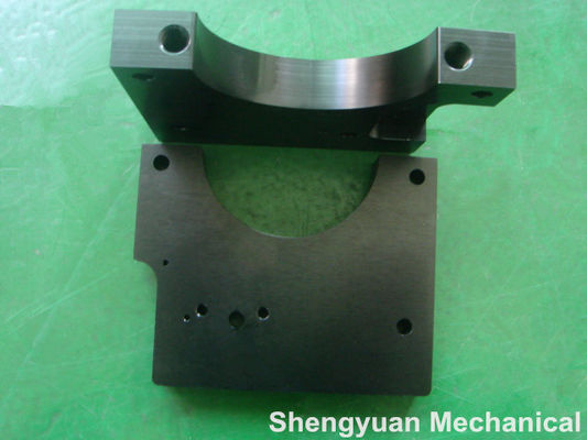 DIN / JI Standard Precision Milling Machined Parts Black Anodize Customized Al6061