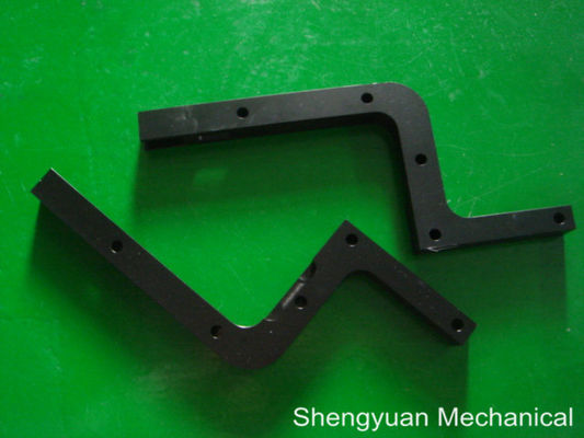 Black Coated Precision CNC Machine , Anodized Aluminum Folding Metal Parts