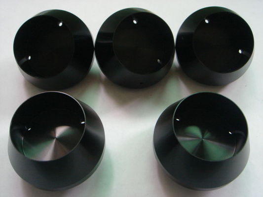 La precisione di alluminio AL6061-T6 girata si separa il nero anodizzato