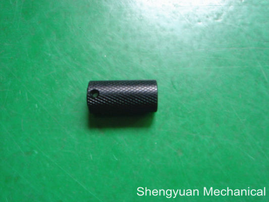 Alumunium CNC presisi Menghidupkan Parts Knobs M8 panjang dengan Black anoda
