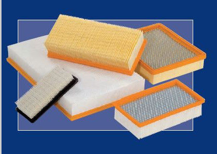 PU กรองอากาศจีบ / เครื่องกรองเครื่องจักร 350mm กว้าง