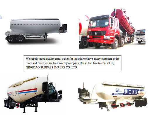 Dizel motor ve hava kompresörü ile birlikte 30-45 cbm Bulk Çimento Yarı Römork
