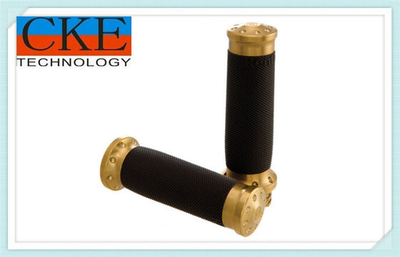 Knurled γυρίζοντας μέρη ακρίβειας ορείχαλκου με το Μαύρο που υποβάλλονται σε ανοδική οξείδωση για τη μοτοσικλέτα
