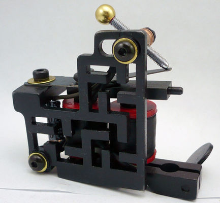 Salon Handmade Tattoo Machine Set 30000 Aktifkan Frekuensi / Tattoo Gun Peralatan