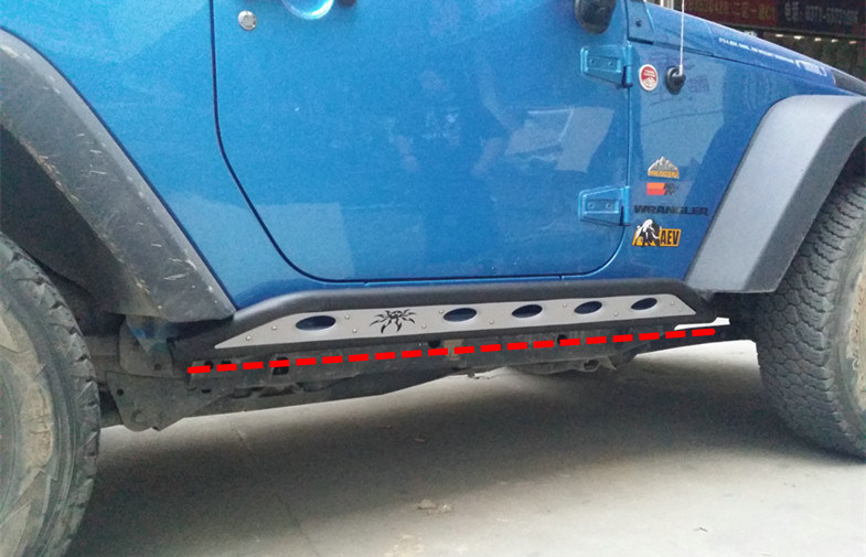 Poison Spyder Nerf Bar For Wrangler 2007 - 2017 JK, Thép Side Step Bar Nhà sản xuất