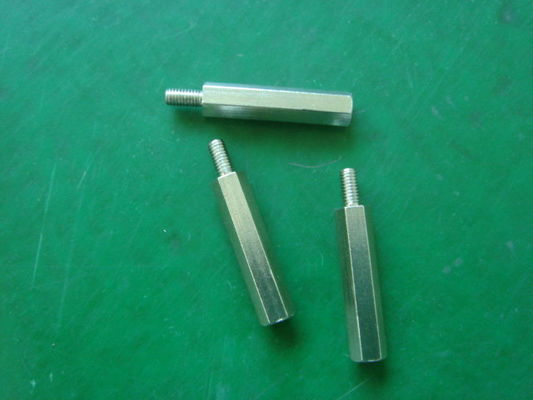 Custom Precision Turned Parts , CNC Turning Spacer Hex MS With Different Size