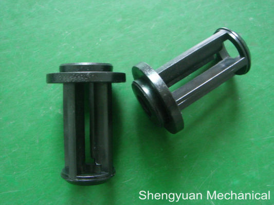 Custom Plastic CNC Precision Machining , Black POM / Derlin Spine Injection