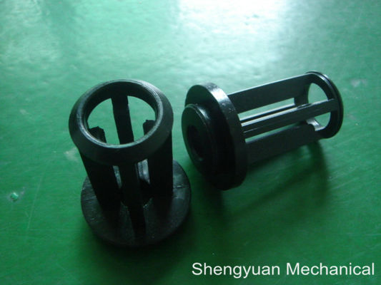 Custom Plastic CNC Precision Machining , Black POM / Derlin Spine Injection