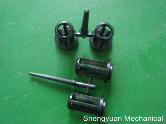 Custom Plastic CNC Precision Machining , Black POM / Derlin Spine Injection