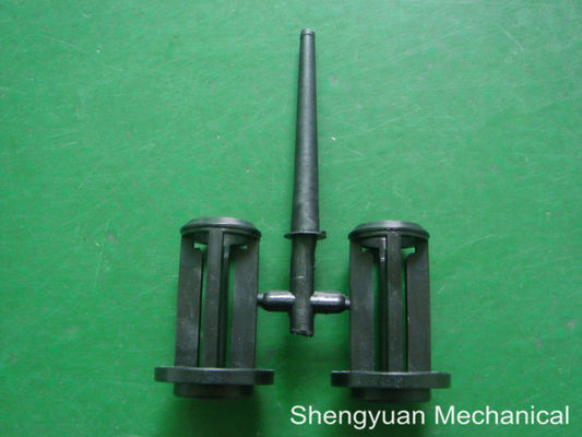 Custom Plastic CNC Precision Machining , Black POM / Derlin Spine Injection
