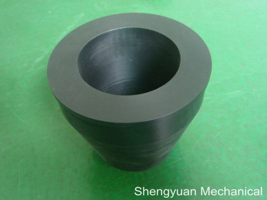 Black Derlin / POM Precision Plastic Turned Parts Core Adapter Wedge