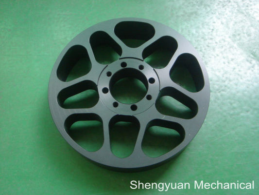 Al6061 Black Anodize Precision Turned Parts Large Chromira Drum Drive Pully