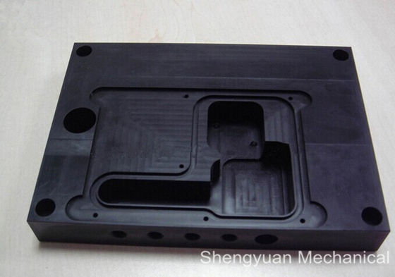 Aluminum POM Precision Milling Machined Parts Black Anodized CNC Turning