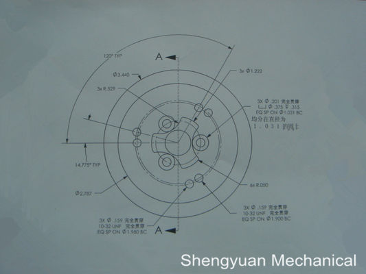 Black Anodize Precision Turned Parts Al6061 Chromira Core Hub Base Take Up