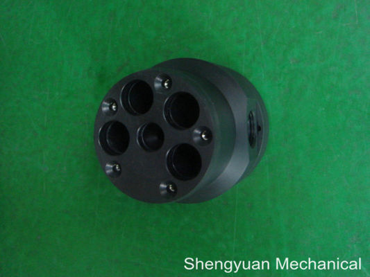 Customized Precision Turned Part , Black ABS Electric Eire Connecting Junction Base