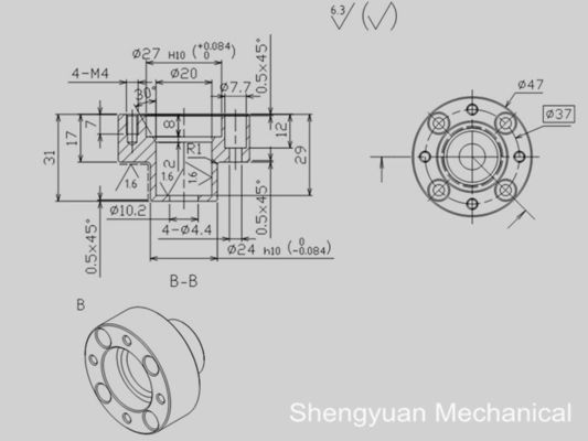 SUS304 CNC Precision Turning Parts Seal Body Shaft For Carrier Compressor Seal