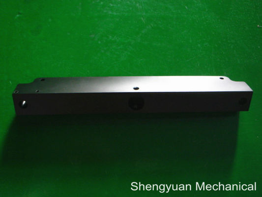 Perforated Aluminum CNC Precision Machining , Black Anodized Unequal Angle